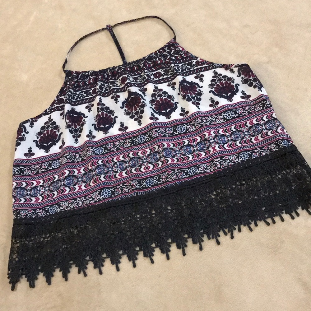 LA Hearts floral print tank top